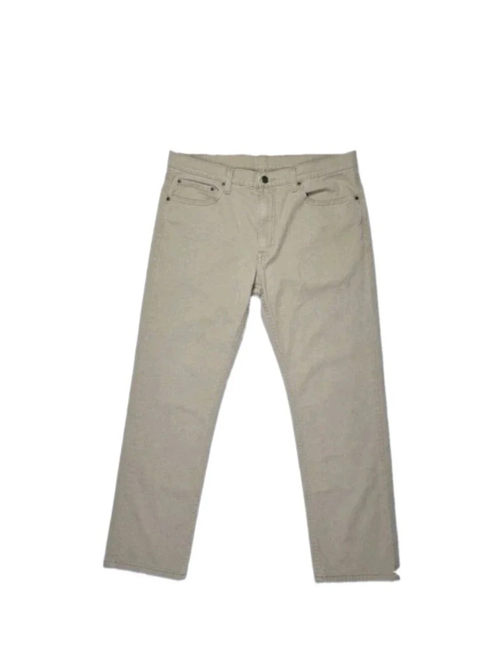 Levis 502 Regular Taper Fit Jeans Size 38x30 Beige Rare R Tab Smart Casual
